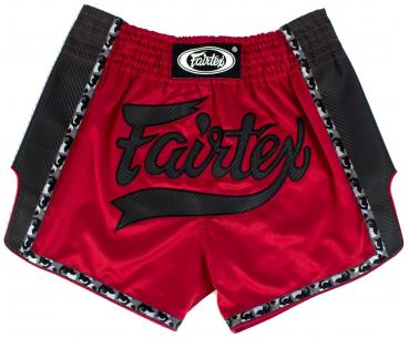 Fairtex Muay Thai Shorts rot/schwarz BS1703